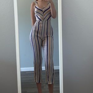 Striped jumpsuit